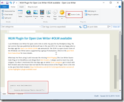 WLW Plugin for Open Live Writer #OLW available – writeabout.net