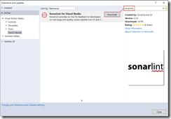 Install SonarLint Extension