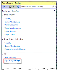 Team Explorer_Repository Settings