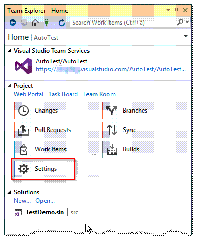 Team Explorer_Settings