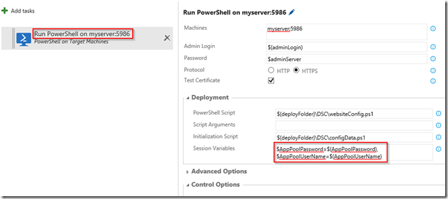 PowerShell on Target Machines Session Variables