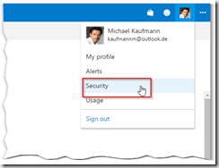 Security section in VSTS