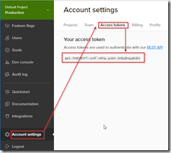 Account settings-AcessToken